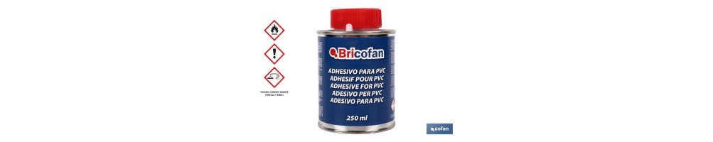 Adhesivo para PVC de 250 ml | Gel para uniones | De secado muy rápido | Ideal para tuberías