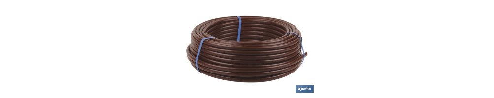 Tubo de riego por goteo (no incluye goteros) | Material resistente a la intemperie | Ideal para jardinería y agricultura