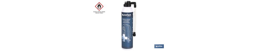 Reparador de pinchazos en spray 300 ml | Sellador reparador de neumáticos