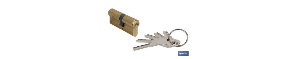 Cilindro Seguridad color (Látón)
