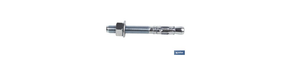 Taco macho de anclaje MTC | Acero cincado | Medidas desde M-6 hasta M-20 mm