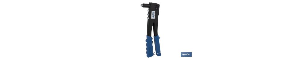 Kit remachadora manual Estándar | Con remaches incluidos de 2,4 - 3,0 / 3,2 - 4,0 - 4,8 / 5,0 mm | Para todo tipo de remaches