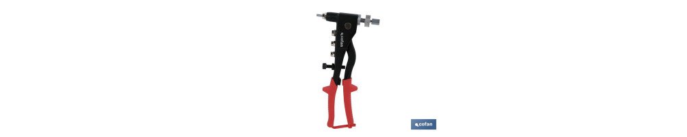 Remachadora profesional para tuercas remachadles | Capacidad desde tuercas de métrica 3 hasta métrica 6