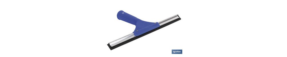 Limpiacristales de Metal con Adaptador de 20 cm de Ancho | Compatible con Palos para hacer la labor más cómoda