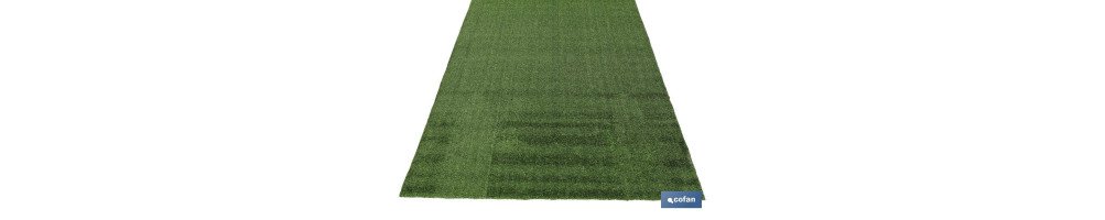 Césped artificial con pelo de altura de 7 mm | Ligero y muy fácil de colocar