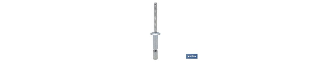 Remaches Acero Estructural Cabeza Alomada