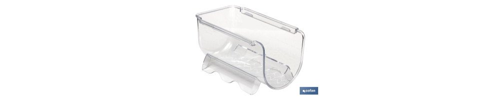 Botellero para frigoríficos | Para una botella de 2 litros | Estante apilable transparente