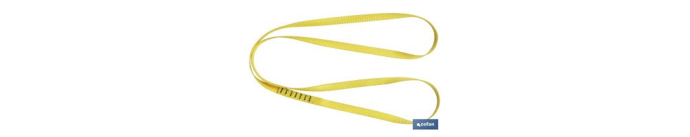 Eslinga de escalada en poliéster | Longitud de 1,20 metros | Eslinga multifuncional para actividades al aire libre