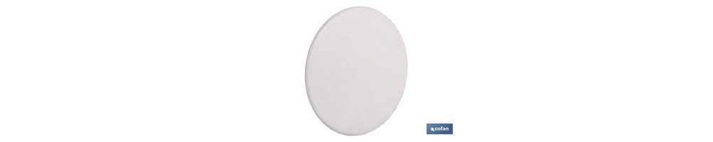 Tapa con garra metálica | Apta para caja de 6 entradas de tubo ø 32 mm | Medidas 106 x 37 mm