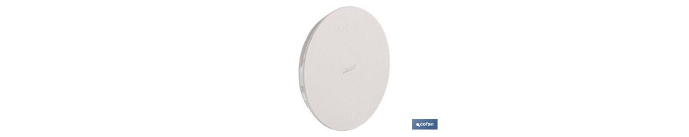 Tapa roscada | Apta para caja de empotrar de tubo ø 25 mm | Medidas 80 x 32 mm
