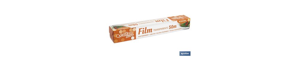 Film Transparente Doméstico | Estuche con sierra de corte | Especial para usar en cocina