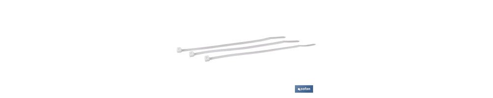 Bridas de Nylon PA 6.6 Color Blancas