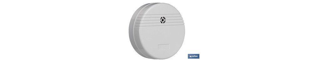 Detector de inundación con alarma de sonido | Tamaño Ø80 mm | Incluye pilas