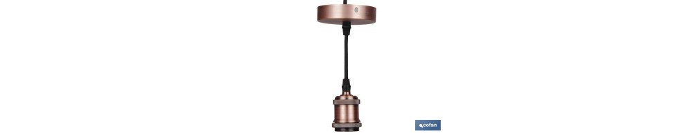 Cable para Lámpara Deco Oro Rosa