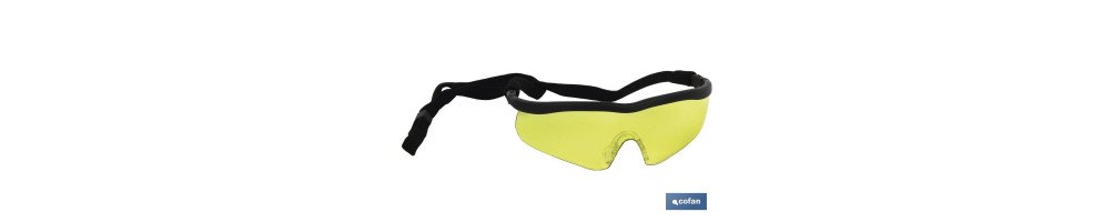 Gafas protectoras de seguridad ámbar | Resistente a arañazos | Mayor seguridad en bricolaje y soldadura, entre otros
