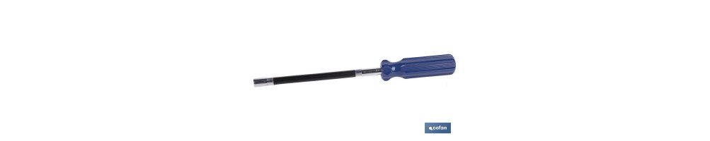 Destornillador flexible para abrazaderas SW 7 | Medidas 28 x 3 cm | Material Hierro WRH62A