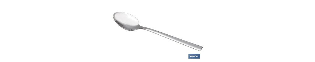 Cuchara de Té | Modelo Bari | Fabricado en Acero Inox 18/0 | Blíster de 3 Unidades