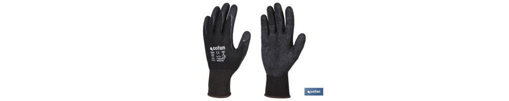 Guantes con soporte de poliéster | Impregnados en látex | Apto para múltiples procesos | Seguros y cómodos