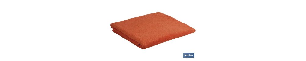 Toalla Ducha | Color Orange | Modelo Amanecer | 100% Algodón | Gramaje 580g/m² | Medidas 70 x 140 cm