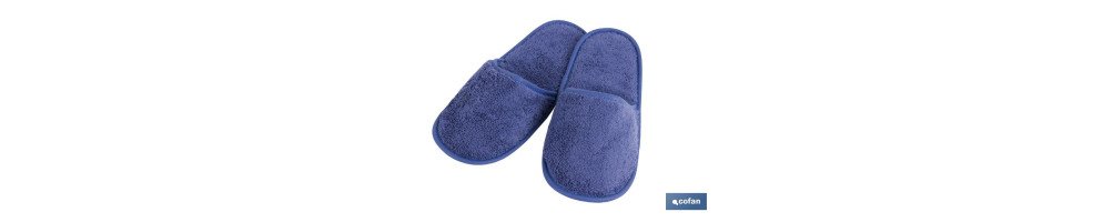 Zapatillas Baño | Modelo Marín | Color Azul Marino | 100% Algodón | Gramaje 500g/m² | Talla M o L