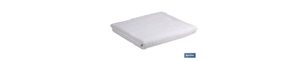 Toalla de ducha en Color Blanco | Modelo Paloma | 100% algodón | Gramaje 580 g/m² | Medidas 70 x 140 cm