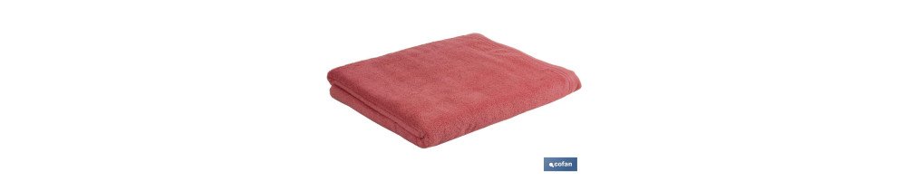 Toalla de Ducha | Modelo Jamaica| Color Coral | 100% Algodón | Gramaje 580g/m² | Medidas 70 x 140 cm
