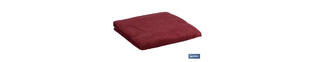 Toalla de baño Modelo París | Color Burdeos | 100% algodón | Gramaje 580 g/m² | Medidas 100 x 150 cm
