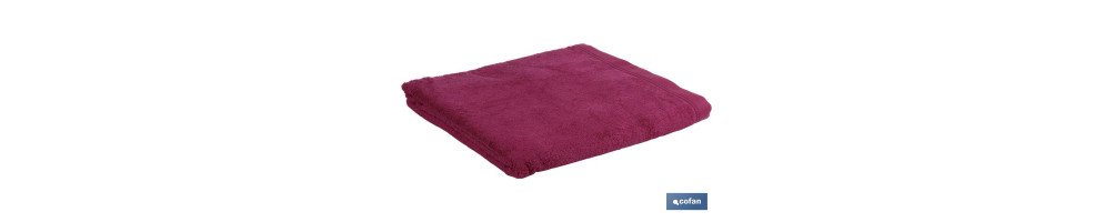 Toalla de ducha | Modelo Mar Rojo | Color Púrpura | 100% Algodón | Gramaje 580g/m² | Medidas 70 x 140 cm