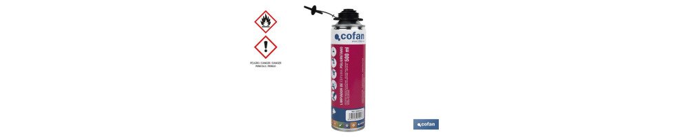 Limpiador de Espuma de Poliuretano | Aerosol 500 ml | Libre de CFC