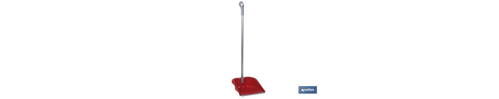 Recogedor abatible rojo | Mango ergonómico