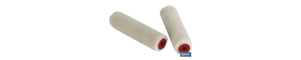 Pack de 2 recambios | Mini rodillo ideal para esmaltar o barnizar | Sistema Antigoteo