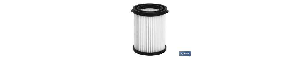 Filtro para Aspirador | A Batería |Potencia 18v | Pack de 5 Unidades
