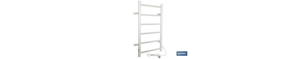 Toallero Eléctrico Modelo Gobí I Fabricado en acero al carbono I 80W I IP44 I Medidas 68 x 53 x 10,5 cm
