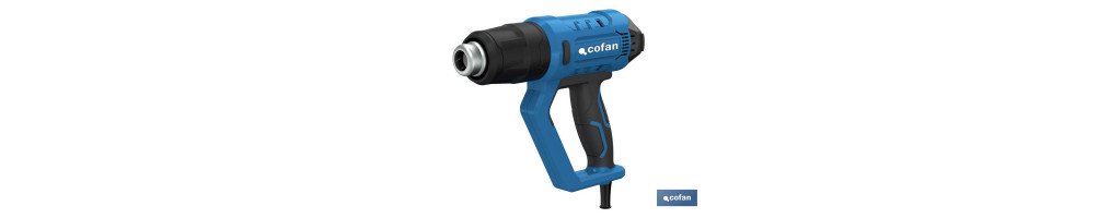 Pistola de aire caliente LCD digital display 2000W |Temperatura regulable 50 hasta 650°| Pantalla digital
