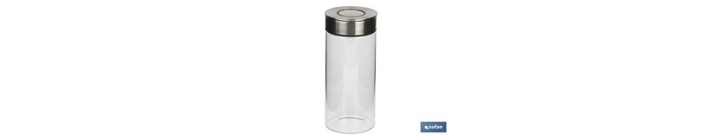 Frasco de vidrio borosilicato | Capacidad desde 550 ml hasta 1900 ml | Apto para uso alimentario