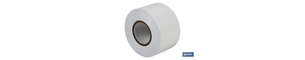 Cinta Aislante 130 Micras | Color blanco | Resistente al voltaje, al calor y a diferentes ácidos y alcalinos