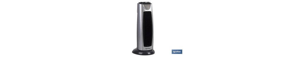Termo ventilador Eléctrico | Modelo Varsovia | Doble Función de Calor 1000 - 2000 W | Calefactor Cerámico PTC