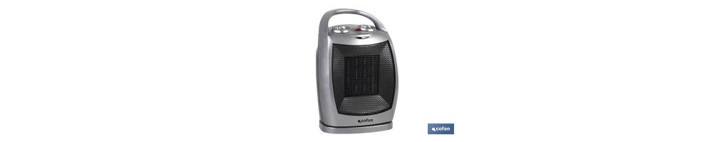 Termo ventilador Eléctrico | Modelo Finlandia | Doble Función de Calor 750 - 1500 W | Calefactor Cerámico PTC