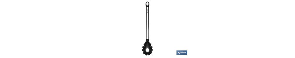 Cuchara para Pasta Modelo Neige | Fabricado en Silicona con mango inox I Medida 34 cm | Resistente hasta 220 °C