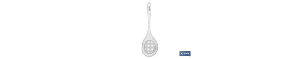 Cuchara Espumadera Modelo Bach | Fabricada en Silicona y Nylon | Medida 34 cm