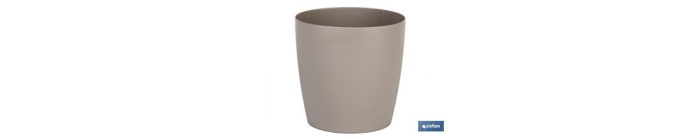 Maceta de Polipropileno redonda | Especial para plantas y flores | Perfecta para colocar en exterior o en interior
