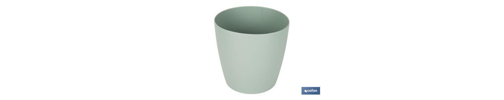Maceta de Polipropileno redonda | Especial para plantas y flores | Perfecta para colocar en exterior o en interior