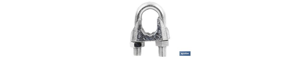 Sujetacables DIN-741 Galvanizados
