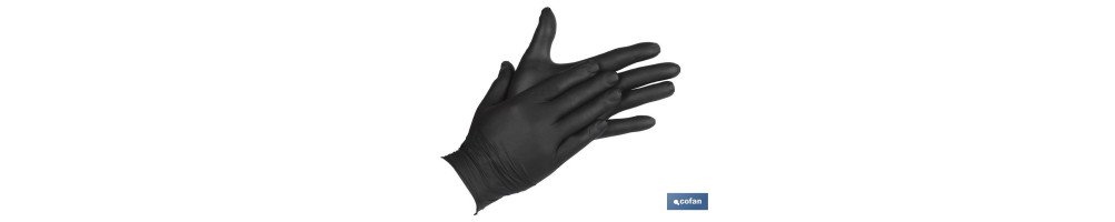 Caja de 100 unidades de guantes de nitrilo | Finos y elásticos | Sin polvo | Cómodos y agradables al tacto
