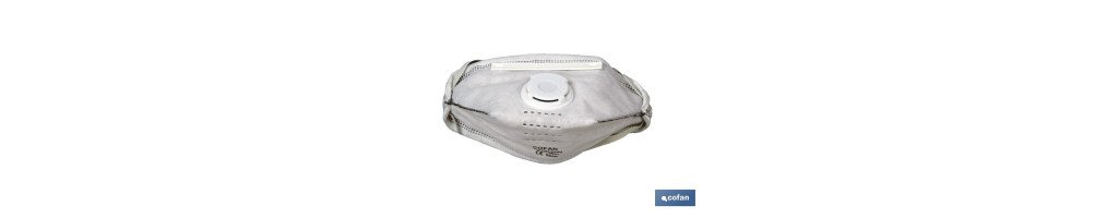 Mascarilla FFP2D | Con carbono Activo y Válvula de Exhalación | No reutilizable | Eficiencia de filtración superior al 95%