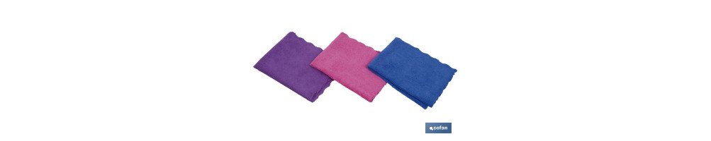 Pack de 3 bayetas de microfibra