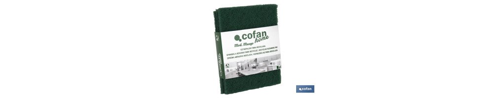 Pack de 4 estropajos verdes