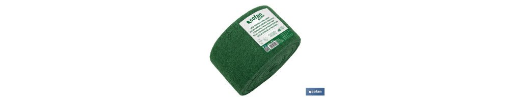 Rollo de estropajo verde