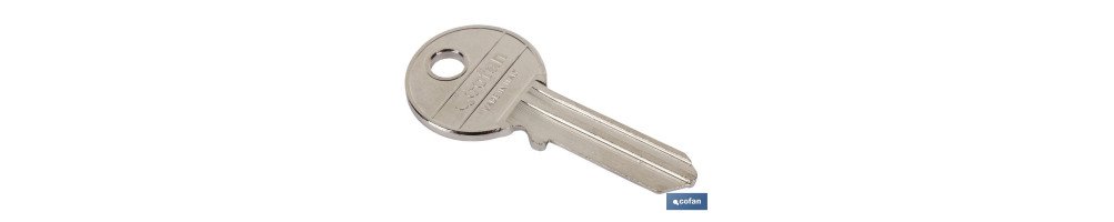 Llaves de Serreta en bruto | Copia de llaves para cerradura de Persiana | Pack de 5 copias de llaves en bruto