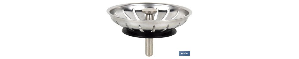 Tapón de Fregadero | Fabricado en Acero Inoxidable 304 | Modelo Kandy | Tapón Universal